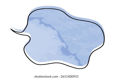 Cloud-Shaped Speech Bubble with Fuzzy Thoughts. Vector Design for Thinking and Imagination.