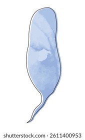 Cloud-Shaped Speech Bubble with Fuzzy Thoughts. Vector Design for Thinking and Imagination.