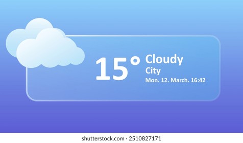 Nublado Pronóstico del Clima 15 grados centígrados, fecha, ciudad. Ventoso, nublado, nublado, aire, precipitación, temperatura, presión atmosférica, condiciones, índice UV, sinóptico. Morfismo vítreo