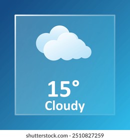 Nublado pronóstico de Clima de 15 grados Celsius. Ventoso, nublado, velocidad del viento, nubes eléctricas, aire, precipitación, temperatura, presión atmosférica, Farenheit, condiciones, índice UV, sinóptico. Morfismo vítreo