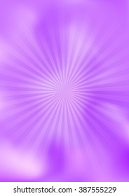cloudy abstract color background with star, violet, vector illustration