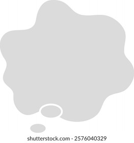 Cloudy Anxiety and Dissatisfaction Speech Bubbles, Vector