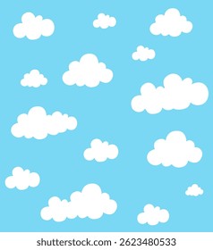 Cloudy blue sky. Sunny weather during the day. A good day to live.