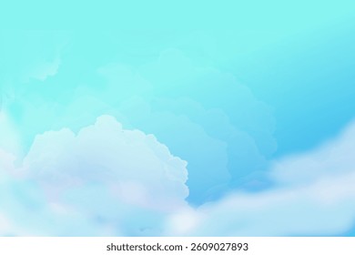 cloudy blue sky view in summer