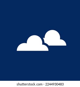cloudy clouds weather forecast glyph icon