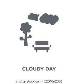 Cloudy Day icon. Cloudy Day design concept from  collection. Simple element vector illustration on white background.