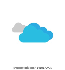 Cloudy Day Icon Vector Illustration - Vector