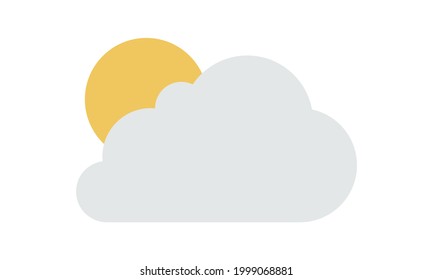 Cloudy day icon vector image