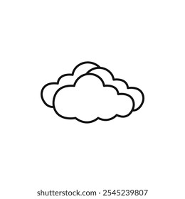 Cloudy Day icon vector set collection for web