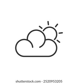 Cloudy Day Icon - Weather Forecast Icon