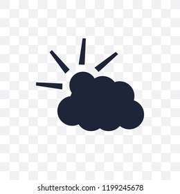 Cloudy Day transparent icon. Cloudy Day symbol design from Weather collection. Simple element vector illustration on transparent background.