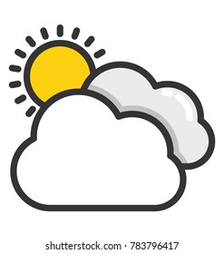 Cloudy Day Vector Icon