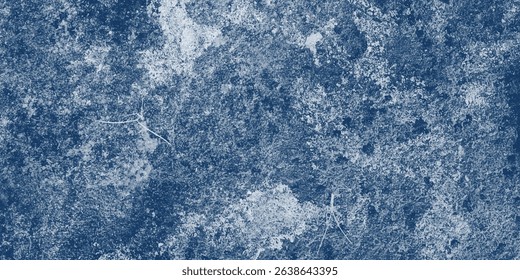 Cloudy and Distressed Blue Pattern with Highlighted Organic Center

