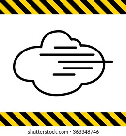 Cloudy and foggy
