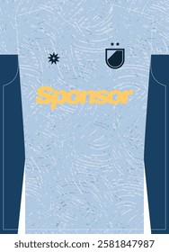 Cloudy Grey Football Pattern Jersey Sublimation Print