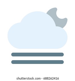 cloudy gust night