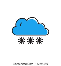 Cloudy with Heavy Snow Icon