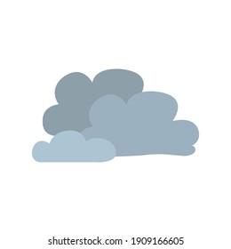 icono nublado de la plantilla vectorial de diseño de estilo de color