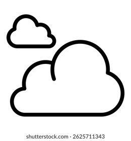 Cloudy Icon Element For Design