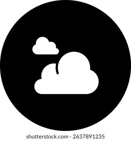 Cloudy Icon Element For Design