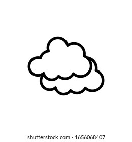  cloudy icon, elements of weather icon set, premium line icon for web design and app development