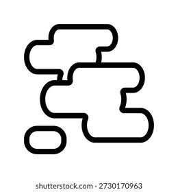 Plantilla de diseño de Vector de ilustración de icono nublado