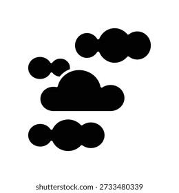 Cloudy icon illustration vector design template