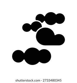 Plantilla de diseño de Vector de ilustración de icono nublado