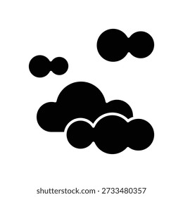 Cloudy icon illustration vector design template