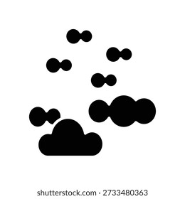Cloudy icon illustration vector design template