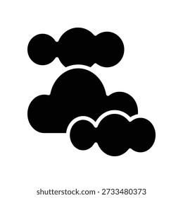 Cloudy icon illustration vector design template