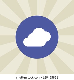 cloudy icon. sign design. background