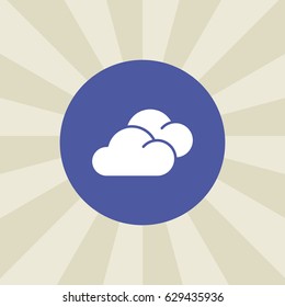 cloudy icon. sign design. background