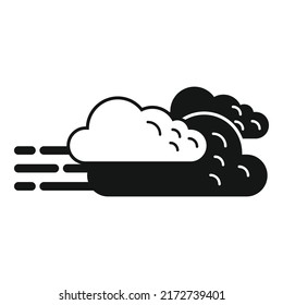 Cloudy icon simple vector. Weather cloud. Forecast storm