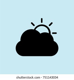 cloudy icon vector