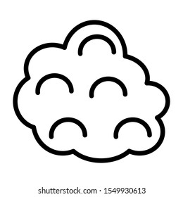 Cloudy icon vector design template