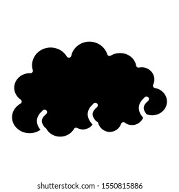 Cloudy icon vector design template