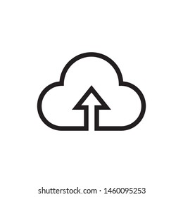 cloudy icon vector flat design