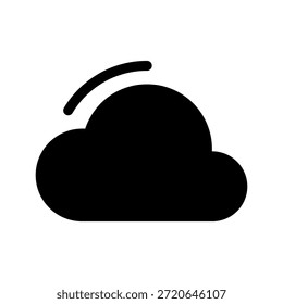 Ilustración de diseño de símbolo de Vector de icono nublado