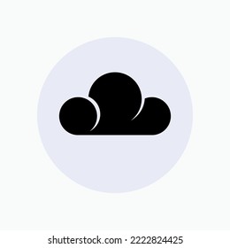 Cloudy Icon. Weather Forecast Symbol.