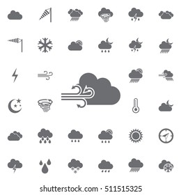 cloudy icon. Weather icons universal set for web and mobile