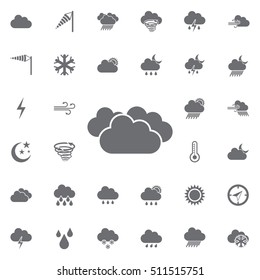 cloudy icon. Weather icons universal set for web and mobile