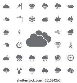 cloudy icon. Weather icons universal set for web and mobile