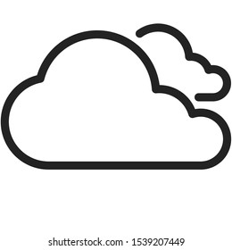 Cloudy icon for your weather web, software, or app.