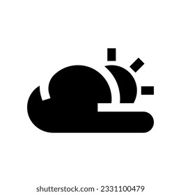 icono nublado para tu sitio web, móvil, presentación y diseño de logotipo.