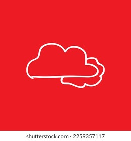 Cloudy icons, common graphic resources, vector illustrations.