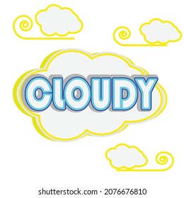 cloudy illustration design for background concept