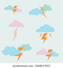 Cloudy illustration. Vector graphic design for t-shirt. Cute cloud