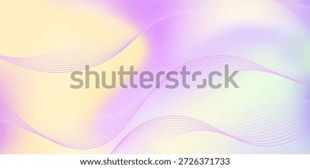 Cloudy light skyfall violet gradient mesh wallpaper. Pastel purple white yellow gradient background. Blurry pale lavender lemon design fon. Periwinkle template for wedding invitation rsvp ads mockup.