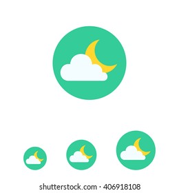 Cloudy at night